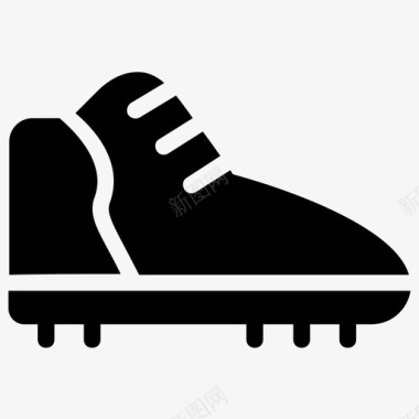 橄榄球鞋靴子夹板图标图标