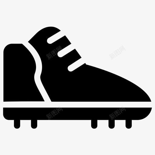 橄榄球鞋靴子夹板图标svg_新图网 https://ixintu.com 夹板 慢跑鞋 橄榄球字形图标 橄榄球鞋 运动鞋 靴子