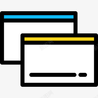 浏览器工具13线性颜色图标图标