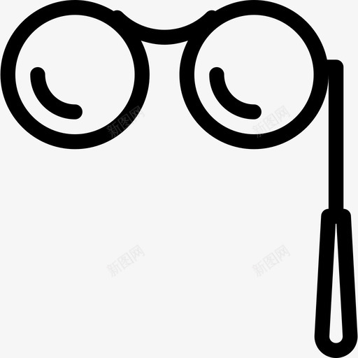 眼镜hipster3线状图标svg_新图网 https://ixintu.com hipster3 眼镜 线状