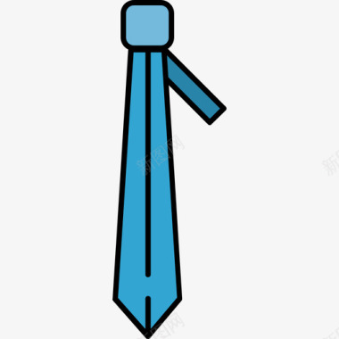 领带办公和商务9彩色128px图标图标