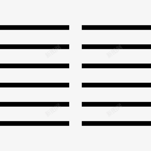 列线框细线图标svg_新图网 https://ixintu.com 列 线框 细线