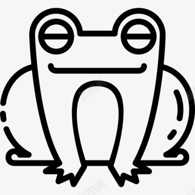 青蛙弹簧6直线型图标图标