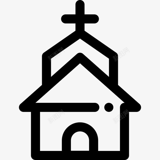 教堂复活节18直系图标svg_新图网 https://ixintu.com 复活节18 教堂 直系