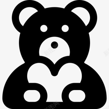 泰迪熊情人节第9天装满了图标图标