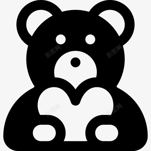 泰迪熊情人节第9天装满了图标svg_新图网 https://ixintu.com 情人节第9天 泰迪熊 装满了