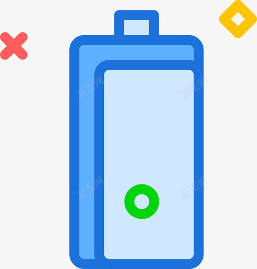 电池tech2线性颜色图标svg_新图网 https://ixintu.com tech2 电池 线性颜色