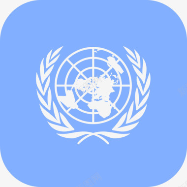 联合国国际旗帜3圆形正方形图标图标