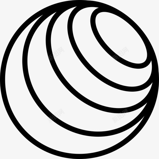 健身球运动16直线型图标svg_新图网 https://ixintu.com 健身球 直线型 运动16