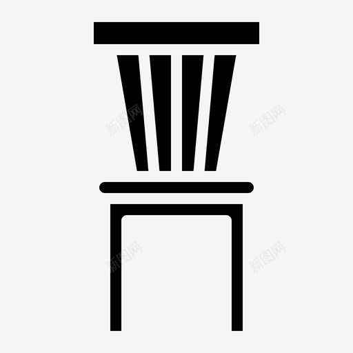 椅子家具房子图标svg_新图网 https://ixintu.com 家具 座位 房子 椅子
