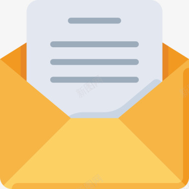 电子邮件平装图标图标
