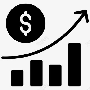 融资筹集商业成功增长图表图标图标