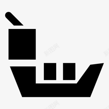 货船邮轮海运图标图标