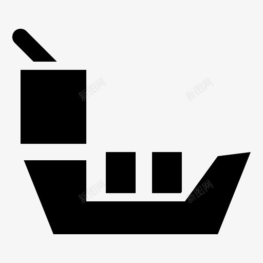 货船邮轮海运图标svg_新图网 https://ixintu.com 海运 船运 货船 运输符号 邮轮