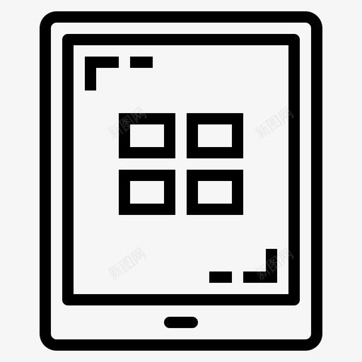 平板电脑ipad触摸屏图标svg_新图网 https://ixintu.com ipad 平板电脑 硬件 触摸屏
