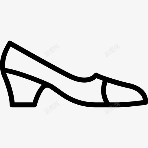鞋女鞋3线性图标svg_新图网 https://ixintu.com 女鞋3 线性 鞋
