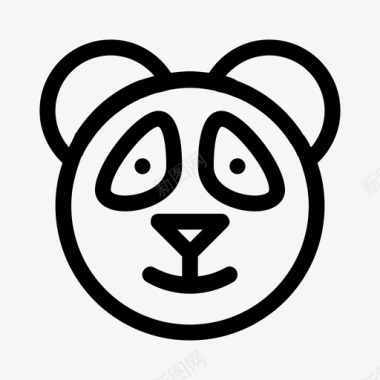 熊猫熊森林图标图标