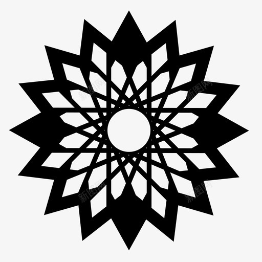 暗花抽象艺术图标svg_新图网 https://ixintu.com 伊斯兰 抽象 抽象创作 暗花 曼陀罗 艺术