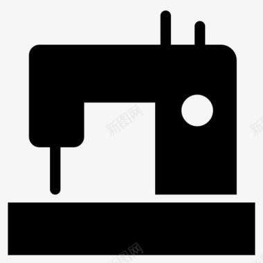 缝纫机针缝衣服图标图标