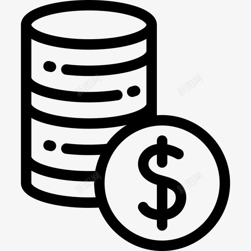 货币购物12线性图标svg_新图网 https://ixintu.com 线性 货币 购物12