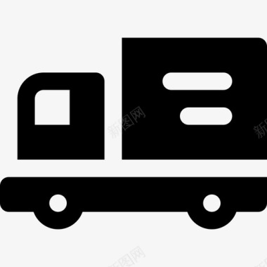 送货卡车购物和商业11装满图标图标
