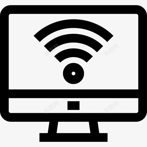 Wifi酒店17线性图标svg_新图网 https://ixintu.com Wifi 线性 酒店17