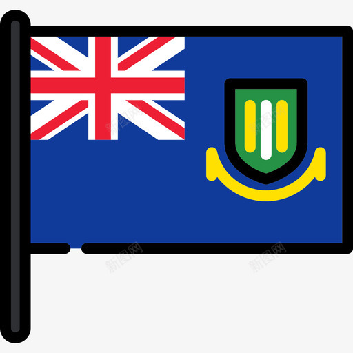 英属维尔京群岛旗帜收藏2桅杆图标svg_新图网 https://ixintu.com 旗帜收藏2 桅杆 英属维尔京群岛