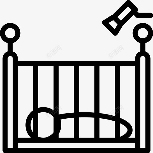 婴儿床12岁婴儿直系婴儿图标svg_新图网 https://ixintu.com 12岁婴儿 婴儿床 直系婴儿