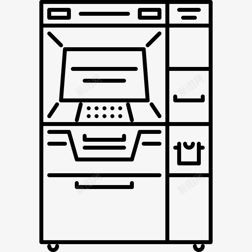 atm提款机svg_新图网 https://ixintu.com atm提款机 线性 精美 方正