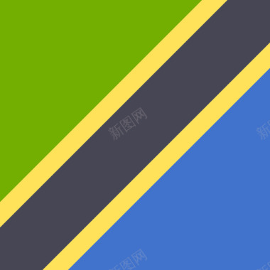 坦桑尼亚国际旗帜4广场图标图标