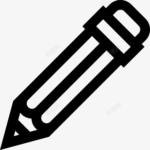 铅笔绘画工具线状图标svg_新图网 https://ixintu.com 线状 绘画工具 铅笔