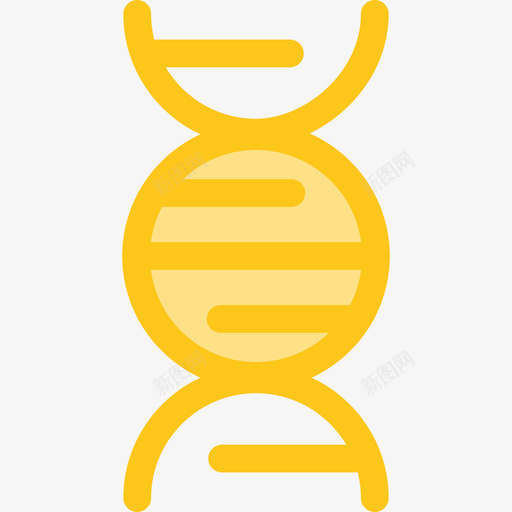 Dna健康和医学8黄色图标svg_新图网 https://ixintu.com Dna 健康和医学8 黄色