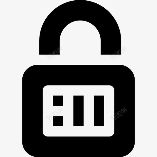 挂锁安全13已填充图标svg_新图网 https://ixintu.com 安全13 已填充 挂锁