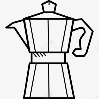 水壶咖啡店18手工制作图标图标