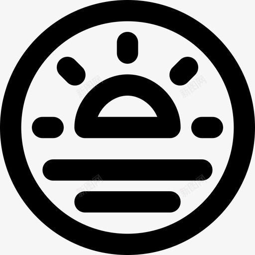 日落旅行25轮廓图标svg_新图网 https://ixintu.com 旅行25 日落 轮廓