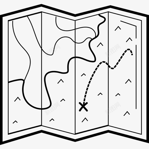 地图营地手绘图标svg_新图网 https://ixintu.com 地图 手绘 营地