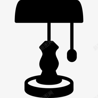 台灯灯3填充图标图标