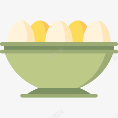 鸡蛋养殖6扁平图标图标