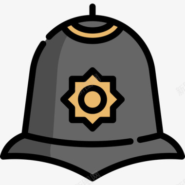 警察帽警察2号线颜色图标图标