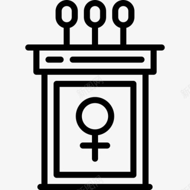 女权主义妇女节直系图标图标