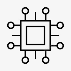 自动焊接控制器处理器人工智能自动化图标高清图片