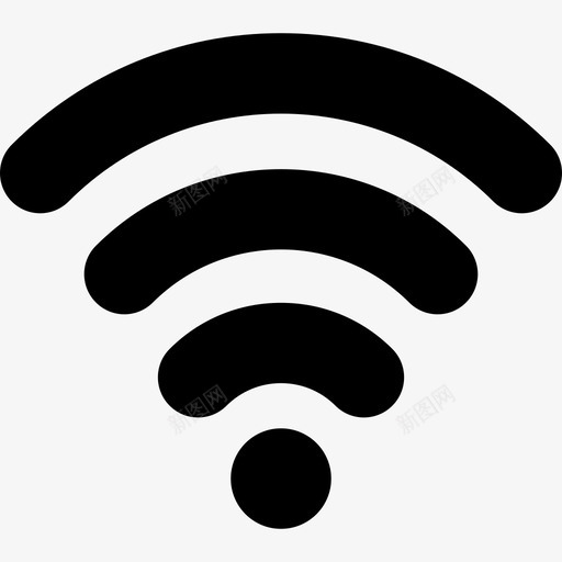 Wifi杂项4已填充图标svg_新图网 https://ixintu.com Wifi 已填充 杂项4