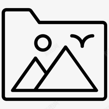 图库文件夹文件存储图像库图标图标
