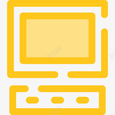 计算机电子15黄色图标图标