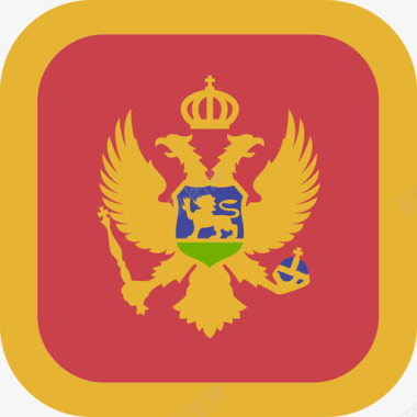 黑山国际国旗3圆形广场图标图标