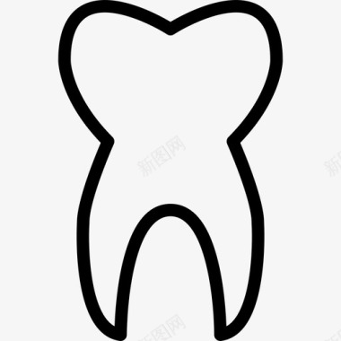 牙齿医用12直齿图标图标