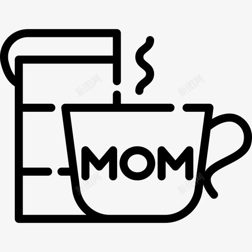 咖啡杯母亲节4直系图标svg_新图网 https://ixintu.com 咖啡杯 母亲节4 直系