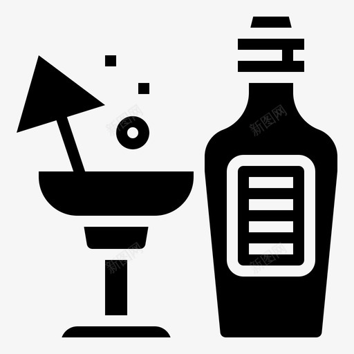 鸡尾酒酒酒吧图标svg_新图网 https://ixintu.com 酒 酒吧 餐厅铭文 饮料 鸡尾酒