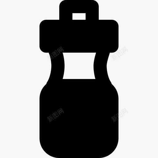 瓶子健身8实心图标svg_新图网 https://ixintu.com 健身8 实心 瓶子