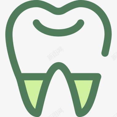 牙医健康和医疗6维德图标图标